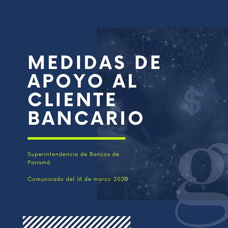 Medidas de apoyo al cliente bancario